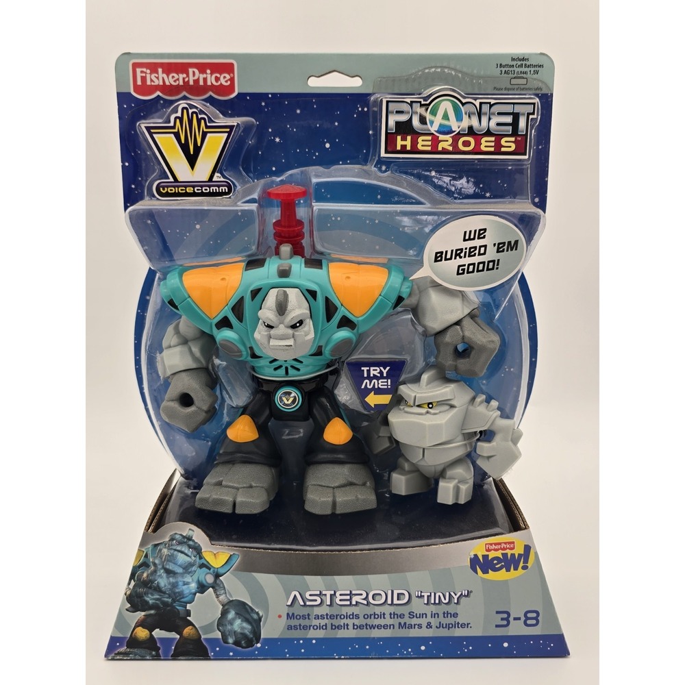 Fisher‎ Price Planet Heroes Tiny Asteroid Rock Figure New - BATTERIES INCLUDED*